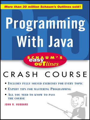 cover image of Schaum's Easy Outline of Programming with Java